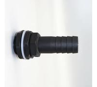 Raccord de trop-plein 2,5 cm pour réservoir d'eau avec écrou et rondelle - Convient pour fixation sécurisée du tuyau de trop-plein (1)