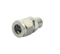Raccord de Tube à Double virole en acier inoxydable 304, 1/8 "1/4" 3/8 "1/2" BSPP mâle à 6mm 8mm 10mm 12mm 14mm, connecteur Union(10mm,3/8")