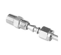 Raccord de tube à double virole, filetage mâle BSPT NPT de 1/8", 1/4", 3/8", 1/2" for tube de diamètre extérieur de 3 à 12 mm(BSPT,1/4")