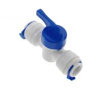 Raccord De Tube De Diamètre Extérieur 1/4" 3/8" For Robinet À Boisseau Sphérique À Emboîtement Égal For Aquarium, Distributeur D'eau Par Osmose Inverse(Black)