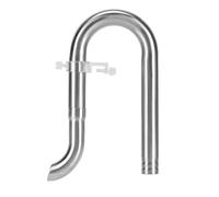 Raccord de tube de filtre en acier inoxydable (1 pièce), entrée et sortie de filtre for aquarium (12/16 mm)(92 * 46 * 86mm)