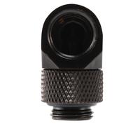 Raccord de tube rotatif à 90 degrés, filetage G1/4 de 12,9 mm, pour refroidissement par eau de PC, noir