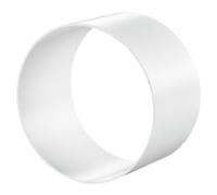 Raccord de tuyau Ø 100 mm pour tuyaux ronds flexibles en PVC - Connecteur de tuyau d'échappement - En plastique ABS - Blanc