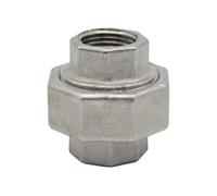 Raccord de tuyau à filetage femelle BSPT en acier inoxydable 304, raccord union, 1 pièce(2 pcs,3/4inch)