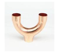 Raccord de tuyau à souder en Y 3 voies, 25 x 1,5 x 83 mm, alimentation en cuivre, for climatiseur, réfrigération, gaz, eau, huile