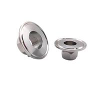 Raccord de tuyau à trois colliers de serrage, filetage femelle hexagonal sanitaire en acier inoxydable 304/316, 1 pièce BSPT 1/2", 3/4", 1", 1-1/4", 1-1/2", 2"(DN40 Ferrule 50.5,SUS316L)