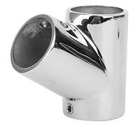 Raccord de Tuyau à Trois maillons à 60 degrés pour Yacht, Rampe de Bateau de qualité supérieure, en Acier Inoxydable 316 argenté, résistant à la Corrosion, pour Bateaux, Yachts, (25 mm)