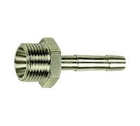 Raccord de tuyau à visser R 3/4 a. Pour tuyau LW 19 SW 32 en acier inoxydable 1.4571 pression de travail max. 60 bar, tampon de fonctionnement. Charge maximale : 150°C