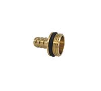 Raccord de tuyau AquaCraft 1001000069 avec joint d'étanchéité, 1/2" x buse 13 mm, laiton