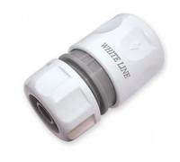 Raccord de tuyau femelle WHITE LINE, 1/2', blanc