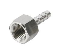 Raccord de tuyau cannelé 6 8 10 12 mm x M10 M12 M14 M16 M18 M20 métrique femelle en acier inoxydable 304 connecteur de raccord de tuyau haute pression(8-M18x1.5)