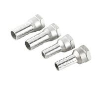 Raccord de tuyau cannelé en acier inoxydable SS304 6/8/10/12/14 mm, connecteur femelle 1/8", 1/4", 3/8", 1/2", adaptateur de coupleur de joint - 12 mm cannelé - 3/8"