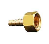 Raccord de tuyau cannelé en laiton 1/8" 1/4" 3/8" 1/2" 3/4" NPT femelle 1/8"-3/4" pouces, adaptateur de connecteur de tuyau for eau, gaz, carburant, femelle vers cannelé(1l4 NPT To 3l16 Inch)