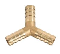 Raccord de tuyau cannelé en laiton à 2, 3 ou 4 voies, raccord de tube pagode for transfert de fluides à petite échelle, 1 pièce(Orange,10mm)