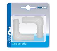 Raccord de tuyau coudé 12mm 2 pièces sous blister