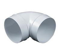 Raccord De Tuyau Coudé 90 Degrés 100 Mm - Raccord De Tuyau De Ventilation - PVC - Blanc