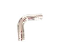 Raccord de tuyau coudé à 90 degrés sanitaire en acier inoxydable 304, diamètre extérieur de 19 mm, 25 mm, 32 mm, 38 mm, 45 mm, 51 mm, 57 mm, 63 mm, 76 mm, 89 mm, 102 mm(12.7mm)