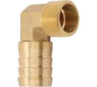 Raccord de tuyau coudé en laiton, raccord de tuyau coudé à 90 °, filetage extérieur 3/4", en laiton, pour raccord de réservoir, tuyau d'arrosage, 25 mm