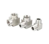 Raccord de tuyau coudé mâle/femelle en acier inoxydable 304 M10-M22 1/8", 1/4", 3/8", 1/2", 3/4", 1", séparateur de bloc(Female To Female,NPT_1/4")