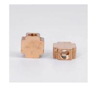 Raccord de tuyau croisé à 4 voies en laiton, bloc séparateur, DN8, connecteur femelle 1/4"