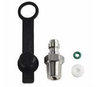 Raccord de tuyau d'air mâle en acier inoxydable avec embout de remplissage rapide avec choix de filetage M10 BSPP 1/8 G 1/8 NPT pour une performance fiable (BSPP1/8)