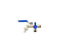 Raccord de Tuyau d'Arrosage Double EDM 1/2 - 3/4 - 3/4