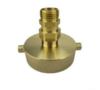Raccord de tuyau de bouche d'incendie 2 1/2 NST femelle x 3/4 GHT mâle pour des connexions rapides et sécurisées (B)