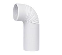 Raccord de tuyau de climatisation - ABS 12,7 cm - Universel - Adaptateur de climatisation pour tuyau d'évacuation AC mobile - Kit d'étanchéité de fenêtre - Efficacité de refroidissement - Pour la