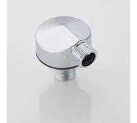 Raccord de tuyau de douche coudé chromé, adaptateur de valve de douche rond de 1,27 cm, en plastique, compatible avec les valves dissimulées standard britanniques, tuyaux et
