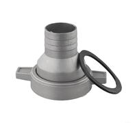 Raccord de tuyau de pompe à eau, joint adaptateur de tuyau d'eau en aluminium avec joint en caoutchouc, raccord de tuyau pour système générateur et équipement d'extérieur (7,6 cm à 5,1 cm)