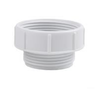 Raccord de tuyau de vidange en plastique blanc 1-1/2 à 1-0,6 cm | Construction en polypropylène, résistant à l'usure, design léger, s'adapte aux siphons standard, longue durée de vie