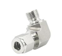 Raccord de tuyau d'eau, coude à 90 degrés, 1 pièce, mâle en acier inoxydable 316 BSPP filetage G vers LOK 1/8", 1/4", 3/8", 1/2" BSP raccord tube 3, 6, 8, 10 mm(3/4 INCH*16 MM)