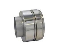 Raccord de tuyau d'échappement Bertrams Dw 22AKP130-100 Ø 130-100 mm, long, avec KLB