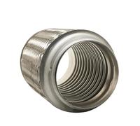 Raccord De Tuyau D'échappement En Acier Inoxydable Soudé, Tube D'échappement Télescopique Flexible Avec Soufflet Tressé Universel(ID 76MM-120MM)