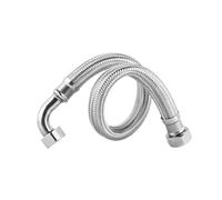 Raccord de tuyau d'entrée coudé à 90 degrés en acier inoxydable 304 for urinoir, toilettes, baignoire, tuyau tressé G1/2"