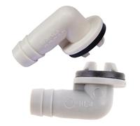 Raccord de tuyau d'évacuation AC External Unit Coude 15 mm avec adaptateur de buse annulaire en caoutchouc pour machine à laver