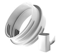 Raccord de tuyau d'évacuation AC portable - Adaptateur de tuyau de refroidisseur d'air 13/15 cm - Rallonge étanche Fixation de remplacement pour porte, mur, voiture, garage coulissant et fenêtre