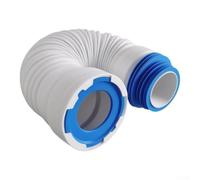 Raccord de tuyau d'évacuation de toilettes flexible, extensible de 250 à 530 mm, anti-odeur et anti-fuite, pour évacuation murale/sol - Tuyau universel pour cuvette de toilette
