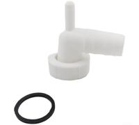 Raccord de tuyau d'évacuation pour machine à laver Blanc 30 mm