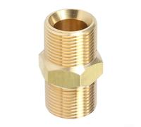 Raccord de tuyau double M22 x 1 5 filetage mâle adaptateur pour nettoyeur haute pression et construction en laiton compatible Kranzle (sans manchon en plastique)