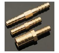 Raccord de tuyau droit en laiton à barbillon égal 4 mm, 5 mm, 6 mm, 8 mm, 10 mm, 12 mm, 16 mm, 19 mm, 25 mm, adaptateur de connecteur de coupleur cannelé en cuivre for gaz(14-8mm)