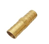 Raccord de tuyau droit en laiton de 3, 4, 5, 6, 8, 10, 12, 14, 16, 19, 25 mm, raccord cannelé égal for tuyau d'eau, adaptateur de connecteur de coupleur en cuivre for gaz(32mm-32mm)