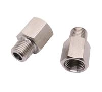 Raccord de tuyau en acier inoxydable 304 à filetage mâle métrique BSP femelle 1/2" vers M14 M16 M20(Male M14x1.5)