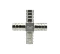 Raccord de tuyau en acier inoxydable 304, en forme de Y, en croix, à quatre voies, 6, 8, 10, 12, 14, 15, 16, 19, 20, 25 pouces, séparateur eau/gaz(Cross,25mm)