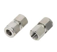 Raccord de tuyau en acier inoxydable 304 SS 6-12 mm de diamètre extérieur vers filetage femelle 1/8", 1/4", 3/8", 1/2", M14 M20, raccords de tube à double virole(10mm OD Pipe,M14x1.5)