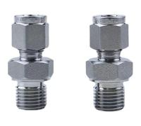 Raccord de tuyau en acier inoxydable 316L, M5 6 8 10 12 14 16 20 Metri mâle x 2-12mm 1/16-1 pouce, raccord de tuyau en acier inoxydable 316L, 1 pièce(M10x1,3MM_THREAD)