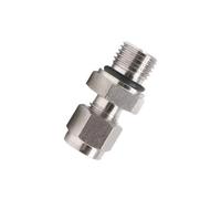 Raccord de tuyau en acier inoxydable SUS316L, G1/8 1/2 3/4 1 pouce BSPP mâle vers raccord union de compression for tube de 3 à 12 mm et 1/8 à 1 pouce(6mm*G1/8)