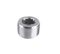 Raccord de tuyau en cuivre à filetage mâle 1/8" 1/4" 3/8" 1/2" 3/4" en laiton, tête hexagonale, raccord de coupleur, connecteur adaptateur, bouchon en fer, 1/8"