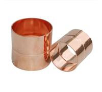 Raccord de tuyau en cuivre de qualité 50 mm-105 mm - Adaptateur de raccordement droit avec butée de tube roulée (lot de 2)(ID67*T2.5mm)
