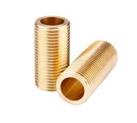 Raccord de tuyau en laiton à filetage mâle 1/2 "3/4" BSPP, connecteur à longue extension entièrement fileté, Joint de coupleur 30 40 50 60 80 100 120mm de Long(50mm 1/2")